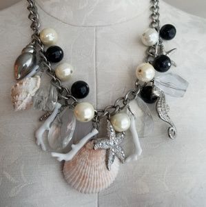 Beach-themed statement necklace
